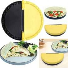 Sellador de tortillas de 8 pulgadas para burritos, tacos, quesadillas, albóndigas, calzone, sándwich - Amarillo - Ver 2