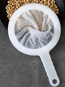 500片超细网筛 | 可重复使用悬挂式筛子，适用于家庭酿造、厨房、果汁和面粉过滤，易于清洁的多用途食品过滤器，塑料材质