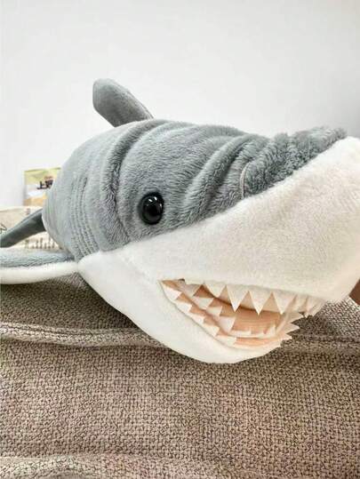 14.17 Inch/36cm Realistic Plump Hammerhead Shark Plush Doll, Soft And Comfortable, Can Be Used As A Pillow Or Cushion, Cute Shark Plush Doll Suitable For Infants, Children, And Daily Play, Ideal Companion For Stress Relief And Bedtime, Perfect Gift For Kids, Girlfriends, Women, Family, And Shark Enthusiasts As A Christmas Present