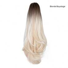 2-In-1 Rotating 180 Degree Claw Clip Ponytail Holder, Made Of Synthetic Fiber, Easy To Wear, Special Craftsmanship For More Realistic Appearance - Multicolor - View 25