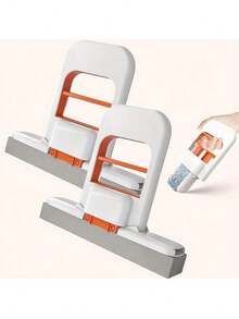 2025 Upgraded Model 1 Mini Handheld Lazy Mop, Household Kitchen Bathroom Water And Oil Stain Cleaning Mop, Hands-Free Sponge Mop, Foldable Storage, Compact Design, Easy To Clean - Trắng - 1 - Xem 6