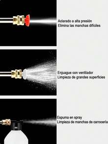 Pistola de lavadora a presión, lavadora a presión portátil con manguera de 5m, pistola de lavado de autos eléctrica de 24V, lavadora a presión para lavar autos, pisos y riego de jardín, accesorios para automóviles - Negro - Ver 3