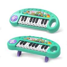 Juguete de Piano Electrónico de 10 Teclas con Gafas de sol para Niños - Instrumento Musical, Personajes de Animales Coloridos, Juego Interactivo para Rosa/Azul. Regalos de Navidad y Cumpleaños que fomentan el amor por la música, ayudando a cumplir sus pequeños sueños musicales, con juguetes musicales educativos innovadores como un teclado electrónico sin pilas para niñas. Piano electrónico de juguete con 10 teclas, piano simulado inteligente y multifuncional educativo con Gafas de sol para niños, juego interactivo para padres e hijos, regalo para niños y niñas, paquete de accesorios aleatorios, no incluye baterías. 1 pieza Mini teclado electrónico con Gafas de sol para niños, piano de dedos multifuncional, adecuado para que los principiantes de música aprendan el instrumento, juguete educativo musical para niños. - Verde - Ver 3