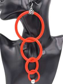 MARLIWOO 1 Pair Unique Gothic Style Fashion Punk Earrings, Earrings For Women - Multicolor - View 1