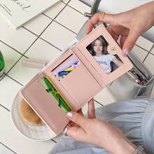 蝴蝶结条纹钱包 女士简约短款钱包 三折学生钱包 现货 日系风格女士钱包 迷你钱包 小钱包 可爱钱包 旅行必备证件夹 身份证夹 - 彩色 - 查看 6