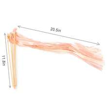 100 Pieces Wedding Ribbon Sticks Wands With Bell, Pink Champagne Ribbon Streamer Silk Fairy Wand For Wedding Send Off Idea, Bridal Shower And Ceremony Exit Event,Multi-Colored - Nhiều màu sắc - Xem 4