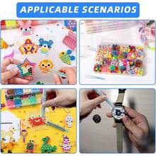 15PCS Multi - Colors Plastic Tweezers, Plastic Fuse Beads Forceps Jewelry Making Family, Handmake Beads Crafts Tweezers/Manual Game Beading Projects - Hồng, trắng, xanh dương, tím, cam - Xem 6