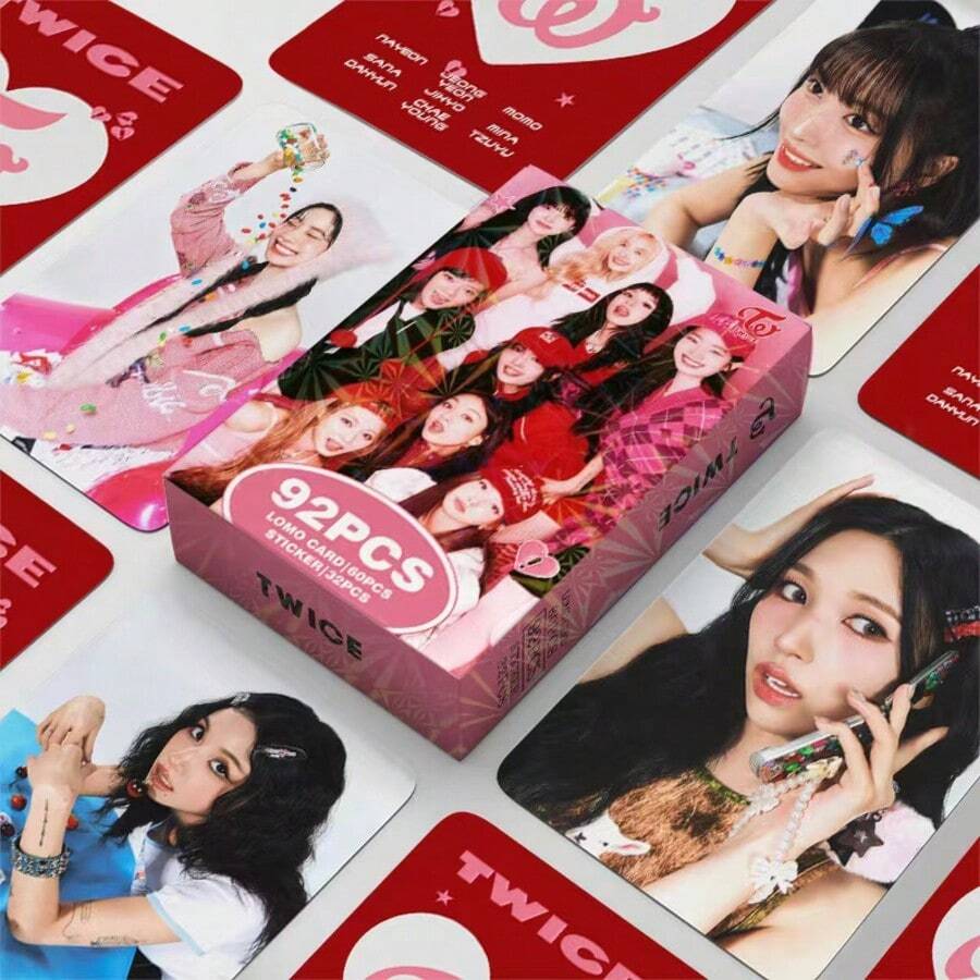 Bộ thẻ mini kỷ niệm 10 năm TWICE (30/55/92 chiếc) | Bưu thiếp thần tượng K-Pop | Đồ sưu tầm ONCE | Thẻ ảnh dễ thương làm quà tặng để trang trí sổ lưu niệm và nhật ký, chất lượng cao. - Nhiều màu - Xem 1