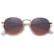 SojoS Gafas De Sol Unisex Pequeñas Redondas Vintage Lentes Espejo Brillante Protección UV Polarizado SJ1014,37282142 - Mostaza Amarilla - Ver 5