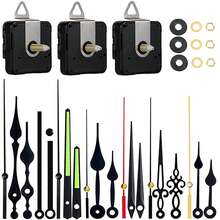 3pcs Quartz Silent Movement Mechanism, Shaft Length 16mm 23mm 31mm, Includes 7 Sets Of Clock Hands, DIY Wall Clock Parts Replacement Kit, Suitable For Wall Decor And Gifts - Multicolor - View 13