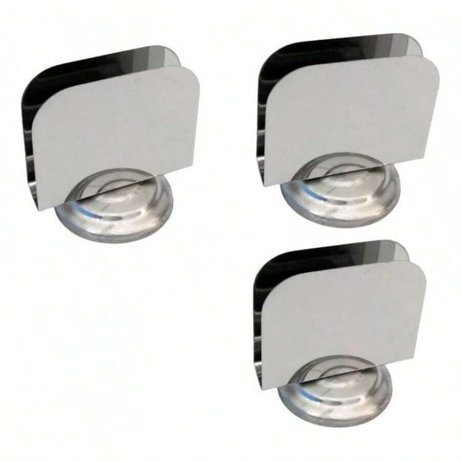 Tendencia3 Pzas Servilletero  Acero Inoxidable Cuadrado PlateadoCalidad premium - 1 - Ver 1