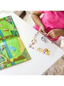 EstiloMelissa & Doug Set De Juego De Autoadhesivos Esponjosos, Safari, Bloc De Actividades Reutilizables, Fondo De Doble Cara, 42 PegatinasVersióN Mejorada - 1 - Ver 8