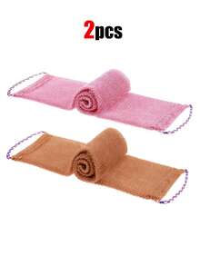 1个非洲丝瓜络海绵，非洲去角质沐浴背部清洁器，带抽绳的淋浴丝瓜络身体清洁器，带手柄的非洲去角质丝瓜络，男女通用长款沐浴海绵，令肌肤更光滑洁净，多功能去角质洗脸巾，弹性背部清洁器，适用于淋浴、皮肤清洁和按摩