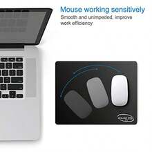 FIAN excovip Gaming Mouse Pad Mouse Mat 220x180mm Alfombrillas para Raton con Superficie texturada de Alta Calidad Almohadilla para Mouse tapete para Base de Goma Antideslizante Negro Compatible 3508 - A-blanco negro - Ver 6