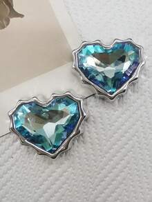 2个彩色心形树脂鞋带挂饰 DIY配件 可拆卸闪亮水钻蝴蝶鞋带扣装饰 多功能鞋夹饰品 适用于女士系带运动鞋靴子 圣诞节 万圣节 情人节 生日 节日派对礼物(不含鞋子) - 多色 Style No.303 - 查看 18