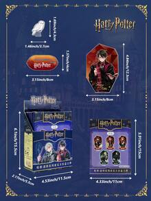 Harry Potter 哈利波特亚克力装饰摆件盲盒，哈利、赫敏、斯内普、罗恩、马尔福人物桌面装饰牌，亚克力桌面摆件，时尚配饰，青少年成人家居装饰，送给朋友、家人、老师、同学的趣味礼物，霍格沃茨周边礼物，粉丝纪念装饰礼物[官方授权] - 彩色 - 查看 9