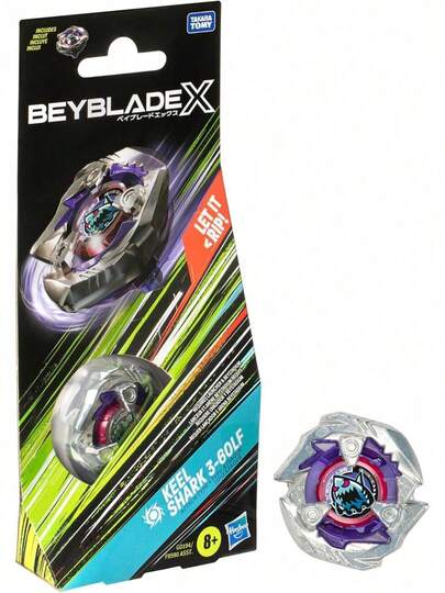 EstiloTendenciaBeyblade X Keel Shark 3-60LF - Paquete De Refuerzo Con Tapa Giratoria Derecha Tipo Ataque; Juguetes De Combate Para NiñOs Y NiñAs De 8 AñOsCalidad PremiumVersióN Mejorada