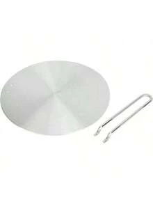 EstiloPlaca Difusora De Calor, Placa Difusora De InduccióN De Difusor De Calor De Acero Inoxidable Para Estufa De Gas EléCtrica Placa De Cocina De InduccióN De Vidrio Adaptador De (24Cm)VersióN Mejorada - 24 centímetros - Ver 7