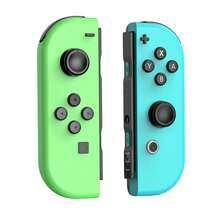Wireless Switch Game Controller, Compatible With Switch/OLED, Supports Wake-Up And 6-Axis Motion Sensing, Comes With Joystick Caps (Orange And Blue)