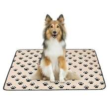 1pc/2pcs Apricot Dog Pee Pad, Reusable & Washable Pet Urine Pad, Leak-Proof Training Mat