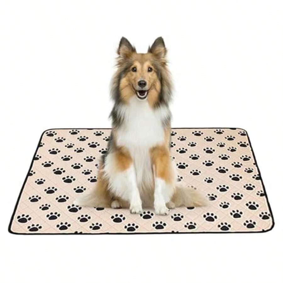 1pc/2pcs Apricot Dog Pee Pad, Reusable & Washable Pet Urine Pad, Leak-Proof Training Mat