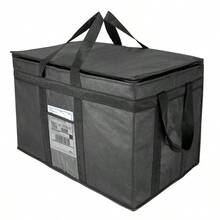 Insulated Cooler Bag Reusable Grocery Shopping Bag With Zipper Closure,Keep Food Hot Or Cold,Ideal For Catering,Insta... - B096TQ25GG - View 2