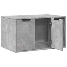 vidaXL Meuble de bac à litière pour chat cinza beton bois d'ingénierie - Cinza - Ver 4