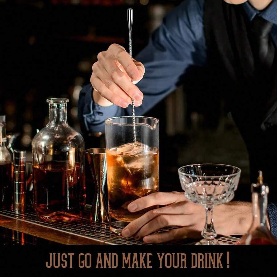 Tendencia2pzs Cucharas Mezcladora Agitadores De Acero InoxidableCalidad premium - Plateado - Ver 1