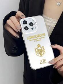 HANCAI Passport Phone Case Compatible With 16, 15, 14, 13, 12, 11 Pro Max Featuring A Matte Anti-Drop Back Cover. - Silver - View 4