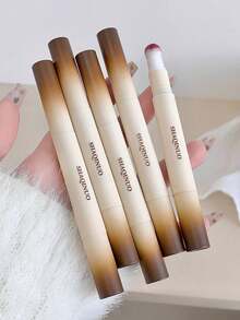 Gloss Labial Matte de Veludo - Batom Líquido de Longa Duração e Não Desbotante, Com Aplicador de Esponja, Opções de Cores Ricas (Marrom, Pêssego, Rosa, Vermelho), Ótimo Presente para Ano Novo e Dia dos Namorados