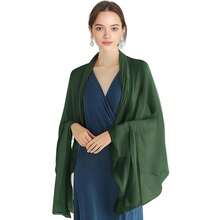 P Pothuiny Women Chiffon Sheer Shawl Wraps For Evening Dresses, 79inchx24inch Lightweight Soft Chiffon Scarfs Wedding Party Bridal,79inchx24inch,DarkGreen - 深綠色 - 查看 1