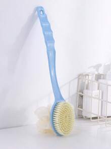 1 pièce Brosse de bain à long manche, convient pour le brossage du dos et le nettoyage de la douche, brosse de bain 2-en-1, tête de brosse à poils doux à long manche, convient pour le nettoyage du dos et du corps, brosse de bain à long manche, ensemble multifonctionnel de brosse pour le dos et le nettoyage de la douche, brosse de bain à double tête, unisexe, cadeau pour la mère, couleur et style aléatoires. - Multicolore - Voir 11