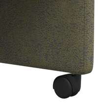Sedie da pranzo vidaXL con ruote, 2 pezzi, verde militare, 58 x 67 x 97 cm - Verde - Visualizzare 9