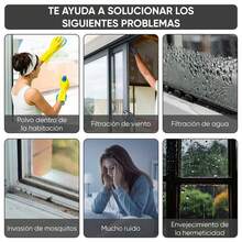 HALMAN Guardapolvo Adherible Para Puerta Evita Insectos Y Polvo 5 M,Rollo de 5m de tira de sellado para puerta anti-robo, tira autoadhesiva resistente al desgaste y a prueba de viento para sellar espacios en puertas, insonorización y protección contra impactos, clima, sonido, agua e insectos,Cinta de sellado inferior de la puerta tiene un adhesivo de alto rendimiento que se adhiere a la mayoría de las superficies y es ideal para marcos de puertas y ventanas. La cinta de sellado inferior de la puerta es resistente al agua, al viento, a la corrosión, al calor, al envejecimiento, al moho y al ácido. Proteger de la lluvia y el frío, proporcionando un ambiente limpio y cálido. - Café integral - Ver 7