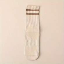 4 Pairs Women's Yoga Socks, Striped Sports Warm Non-Slip Breathable Socks Suitable For Pilates And Dancing - Multicolor - View 11