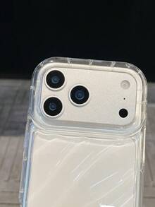 Creative Transparent Water Wave Pattern Anti-Fall Anti-Slip Anti-Fingerprint Lens Protection Minimalist & Fashionable Phone Case Compatible With IPhone 16/13/17 Pro Max/17/17 Pro, Transparent Phone Case, Personalized Phone Case - Clear - View 6