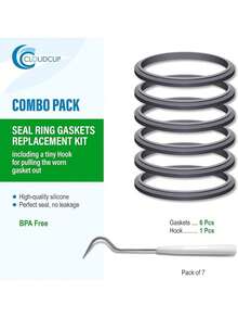 EstiloJunta De Repuesto De Anillo De Goma Para Juntas Nutribullet Piezas De Repuesto Accesorios Para Licuadora Serie 900 600 W Y 900 WVersióN Mejorada - 1 - Ver 3