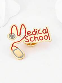 1pc Creative Biology Lab Enamel Brooch, Science Petri Dish Microscope Lanyard Lapel Pin Accessory, Suitable For Researchers, Students, Graduation Gift - A3-p334 - View 15