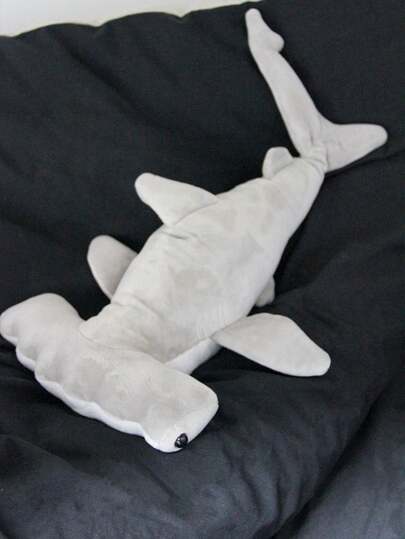 15.75 Inch/40cm Realistic White Tip Reef Shark Plush Doll, Soft Marine Animal Stuffed Doll Pillow, Birthday Christmas Gift For Kids & Adults, Home Decor