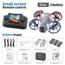 TOKQI 2026新款发光悬停双摄像头无人机，FPV屏幕传输遥控，一键360°特技翻转，电子稳定双镜头，无头模式多功能四轴飞行器，青少年理想礼物