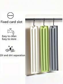 1pc Space-Saving Narrow Design - Pot, Lid, Spatula Organizer Rack - Heat-Resistant Non-Slip Countertop Mat - Suitable For Gas & Electric Stoves - Easy-Clean Kitchen Shelf, For Home & Commercial Use - Durable Plastic Material, High-Quality Cooking Rack