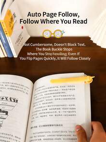 1 szt. Automatyczna, wielofunkcyjna zakładka z miękkiego silikonu z funkcją automatycznego przewracania stron, odpowiednia do wszystkich książek, zeszytów, map, idealny prezent dla uczniów i zachęcający dzieci do nauki - Wielokolorowe - Zobacz 6