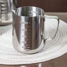 Glintmos Candle Melting Pouring Cup With Handle, Suitable For DIY Candle And Soap Making, Stainless Steel Candle Making Pitcher, Anti-Drip Spout Design - Silver - View 6