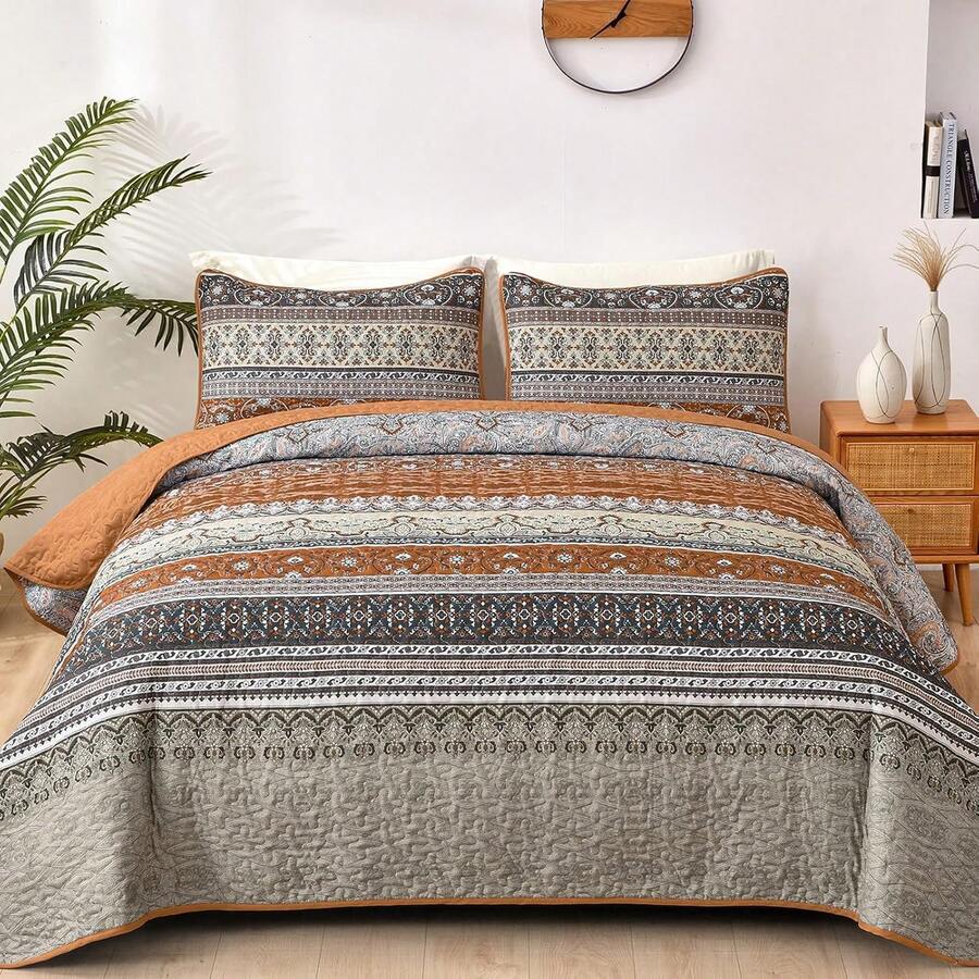 Quilt Sets - Brown Grey - View 1