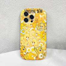 Oso Funshine: Una celebración amarilla y alegre de sonrisas. Esta elegante funda es compatible con los modelos  17, 16, 15, 14 Pro Max, 13, 12, 11, XR y XS Plus. Fabricada en silicona TPU, ofrece protección contra golpes y caídas, además de una sensación superior. Es el regalo ideal para familiares, amigos y seres queridos, y la opción perfecta para Año Nuevo. - transparente - Ver 6