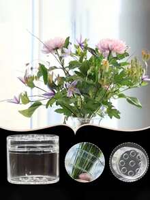 Plastic Flower Stem Holder, Transparent Flower Stem Holder, Diy Bouquet Holder, Flower Inserting Holder, Vase Holder, Suitable For Flower Shops, Homes, Offices, Teachers, Workstations, Weddings, Engagements, Birthdays, Marriage Proposals, Suitable As Gifts For Fathers, Mothers, Daughters, Classmates, Colleagues, Teachers, Friends, Lovers, Valentine'S Day Gifts - Multicolor - View 7