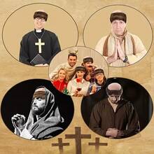 光头僧侣假发(棕色)——非常适合万圣节角色扮演和cosplay。这款耐用又有趣的僧侣帽有多种颜色可选,是派对配饰、服装配饰和僧侣角色假发装饰的理想之选。 - 彩色 - 查看 12