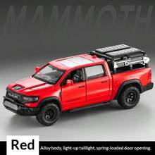 1:32 Scale Zinc Alloy Die-Cast Pickup Truck Model, High-Performance Off-Road Vehicle With Realistic Sound & Light Effects, Openable Doors And Hood, Suitable As Collectible Toy, Birthday/Christmas/Easter/New Year Gift - Multicolor - View 9