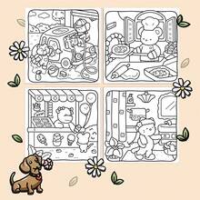 (Edição Luxo Aprimorada, Papel Mais Grosso, 20,5*20,5cm) "Livro de Colorir Dias Pacíficos", Adequado para Casais, Famílias, Festas, Dia dos Namorados, Aniversários e Outras Datas Comemorativas. Suprimentos de Pintura e Aprendizagem, 22 Páginas, Livro, Livro de Colorir, Suprimentos de Aprendizagem, Escola, Natal, Halloween, Aniversário, Presente de Volta às Aulas, Livro de Colorir, Adultos, Presente de Natal, Livro de Colorir - Peça única - Visão 5