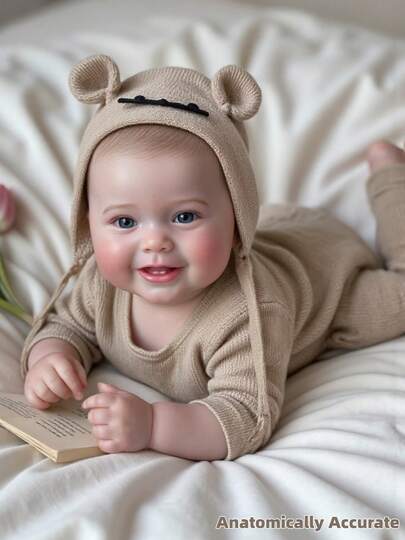 18 Inch Washable Reborn Doll Lifelike Kodi Boy With Painted Hair Realistic Baby Doll Gift For Kids Collectors And Newborn Enthusiasts, Anatomically Accurate